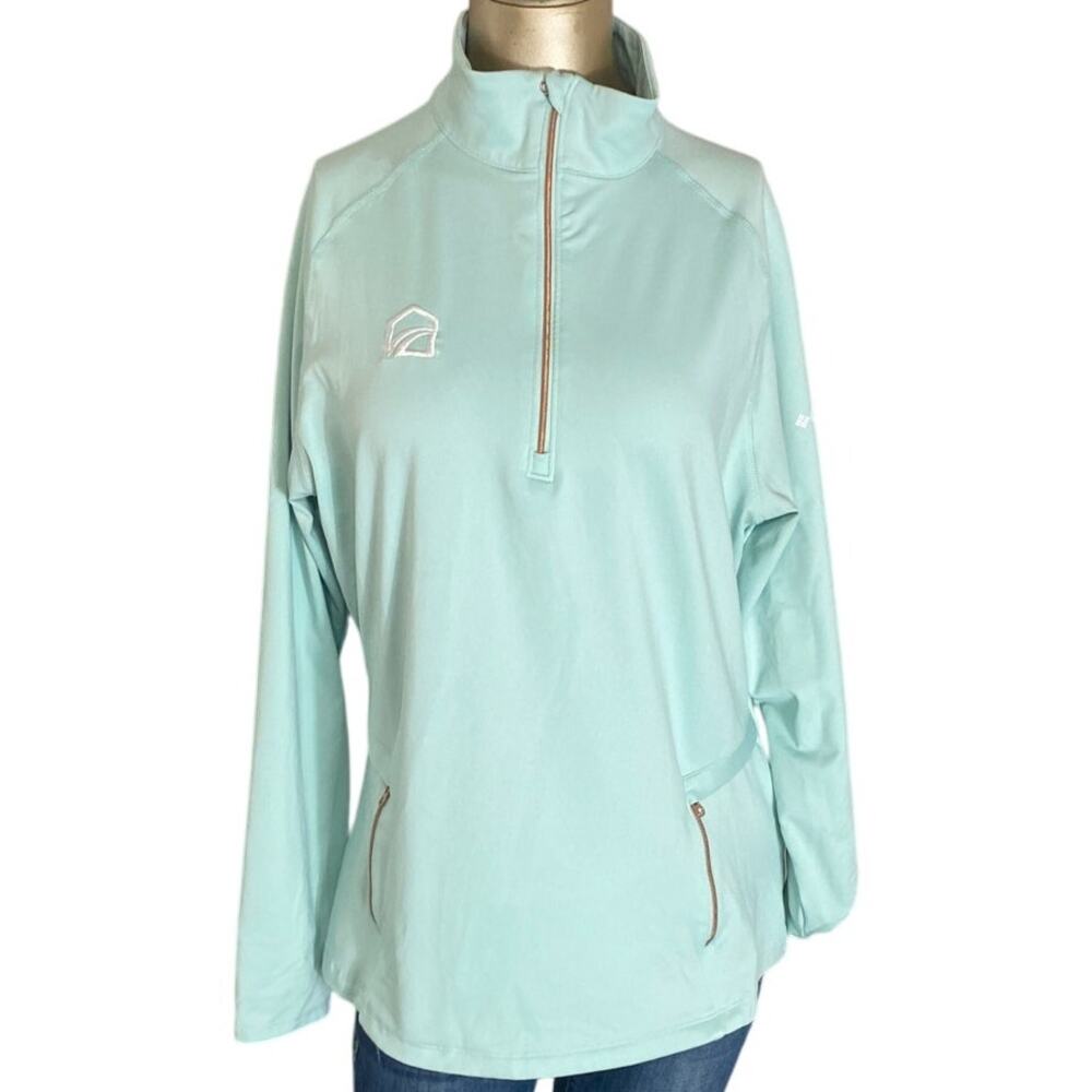 Columbia Golf 1/4 Zip Pull Over Performance Omni- Wick Large Women Top